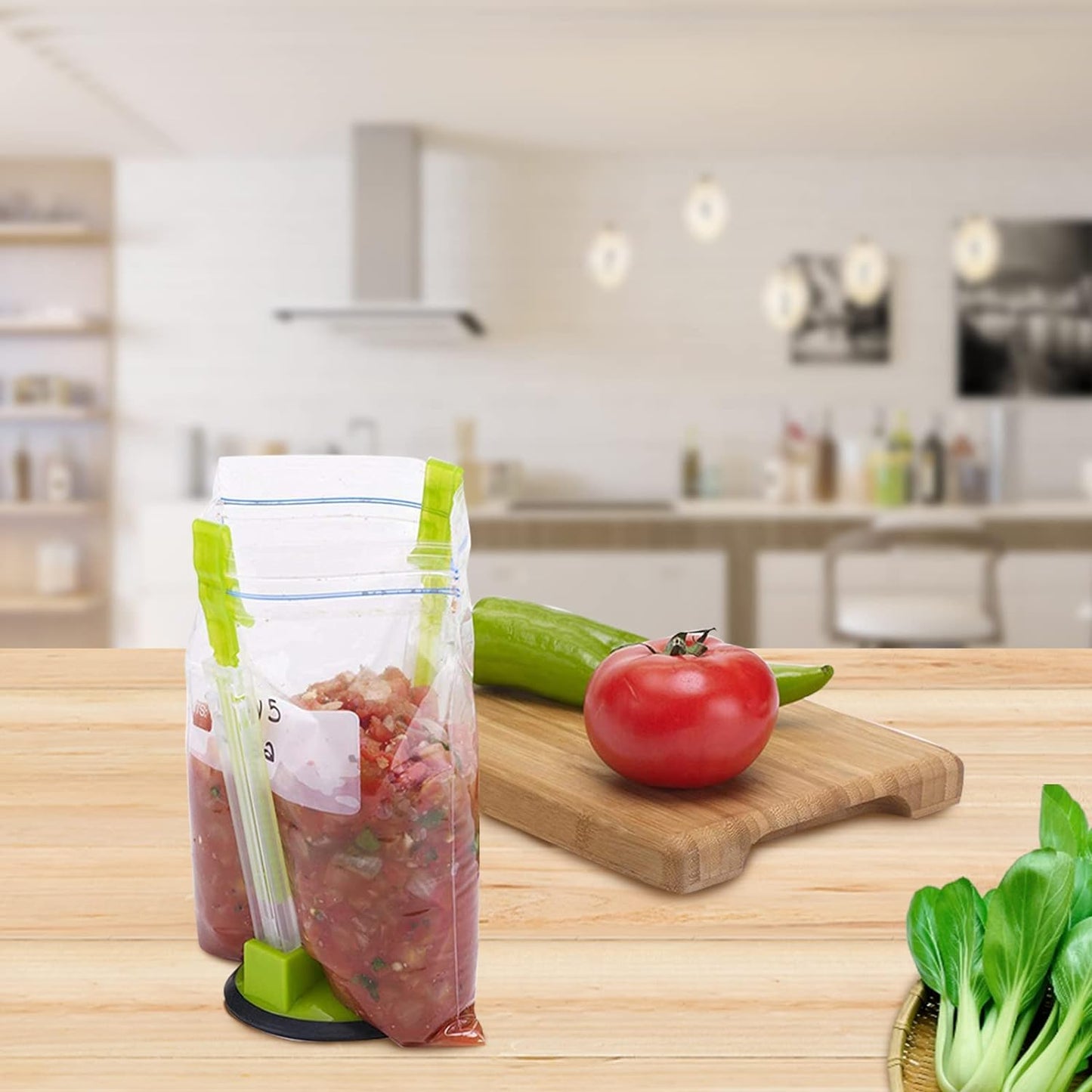 Baggy Rack - (8 Pack),Food Storage Bags Clip, for Food Prep Bag/Plastic Freezer Bag/Ziploc Bag Holder Stand,Meal Planning/Prep Bag Holders.