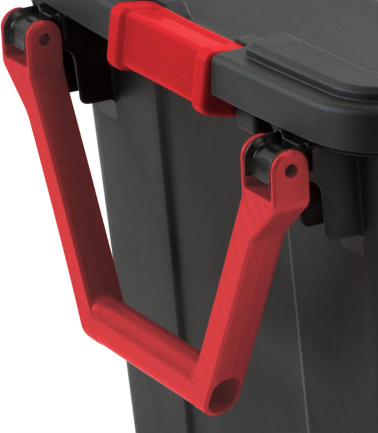 4-Pack Industrial Tote, Heavy-Duty Storage Bins W/Lids and Wheels, 40 Gallon - Stackable Organizing Containers for Home, Garage, Office, and Basement
