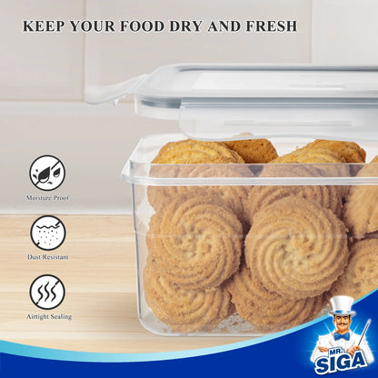 12 Pack Airtight Food Storage Container Set, BPA Free Kitchen Pantry Organization, Kitchen Canisters for Cereal, Spaghetti