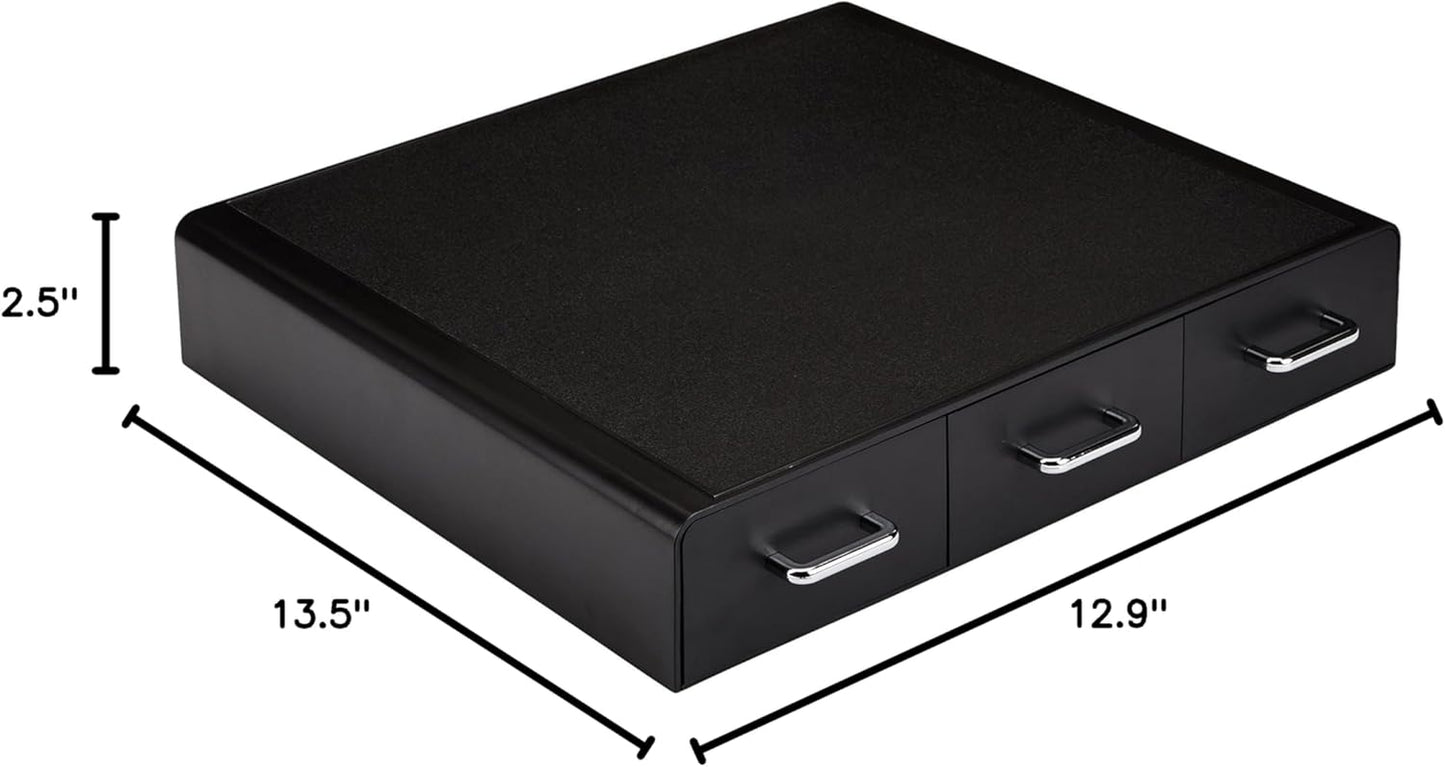 K-Cup Compatible Coffee Pod Storage Drawer, 3 Easy-Open Drawers, 36 Pod Capacity, Black