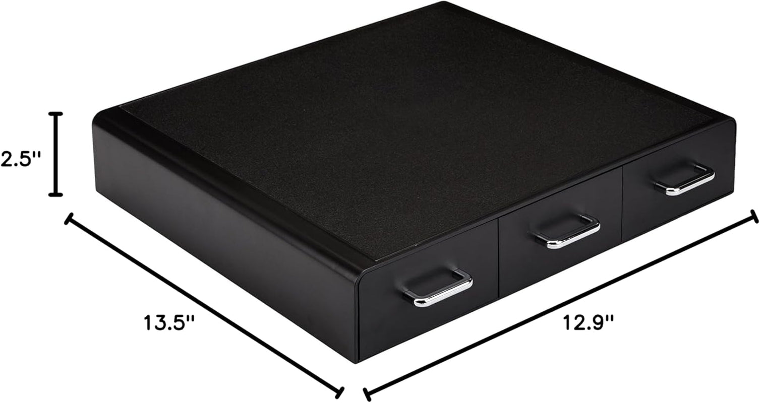 K-Cup Compatible Coffee Pod Storage Drawer, 3 Easy-Open Drawers, 36 Pod Capacity, Black