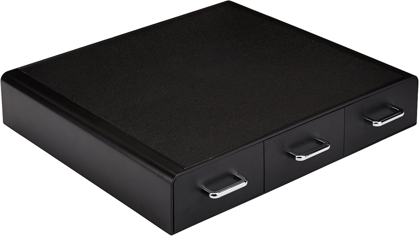 K-Cup Compatible Coffee Pod Storage Drawer, 3 Easy-Open Drawers, 36 Pod Capacity, Black