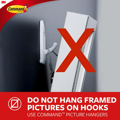 Bathroom Hook with Water-Resistant Strips, 1-Hook, 2-Strips, Organize Damage-Free