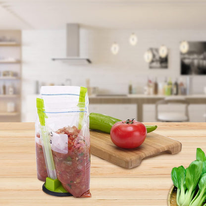 Baggy Rack - (8 Pack),Food Storage Bags Clip, for Food Prep Bag/Plastic Freezer Bag/Ziploc Bag Holder Stand,Meal Planning/Prep Bag Holders.