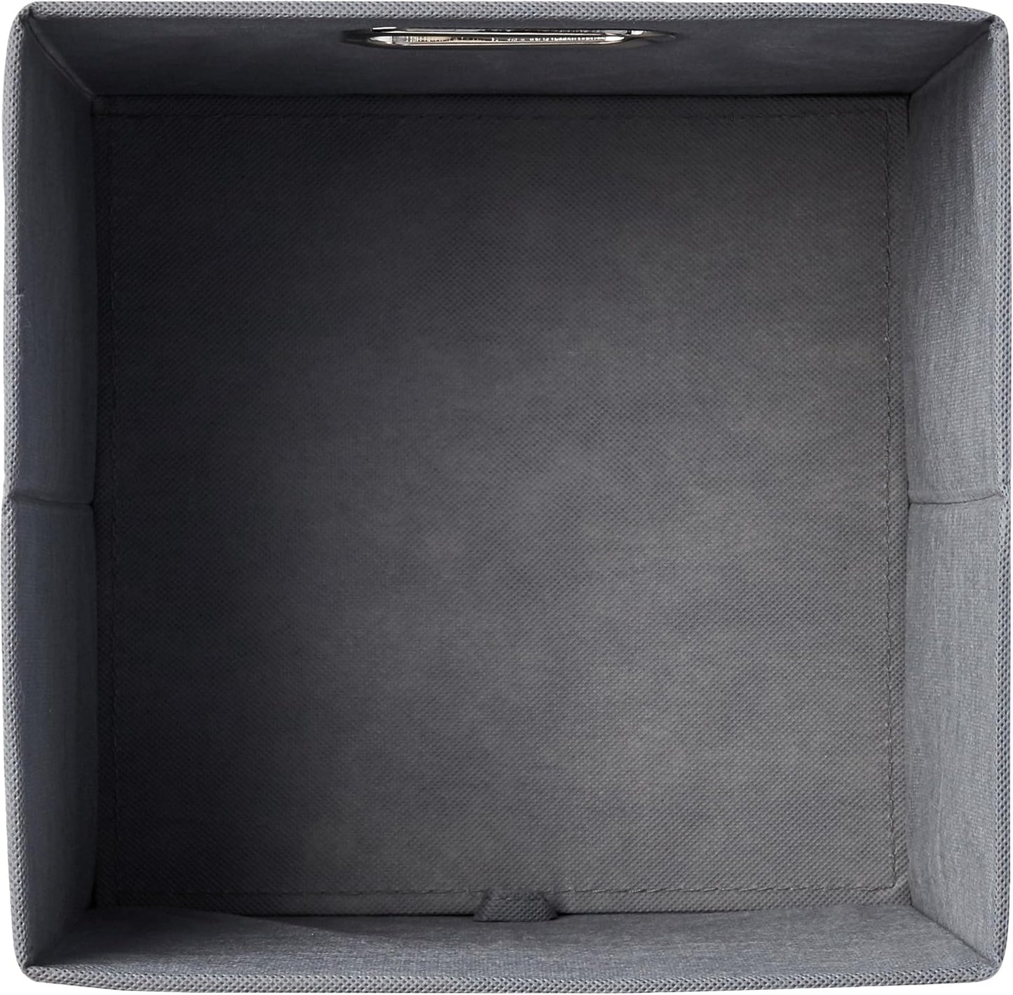Collapsible Cube Storage Bins, Space-Saving, Organizing Fabric Bins with Handles, 10.5 X 10.5 X 11 Inches, Light Grey, 6-Pack